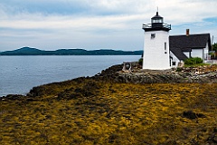 Sun Breaking Through Clouds at Low Tide By Grindle Point Light i